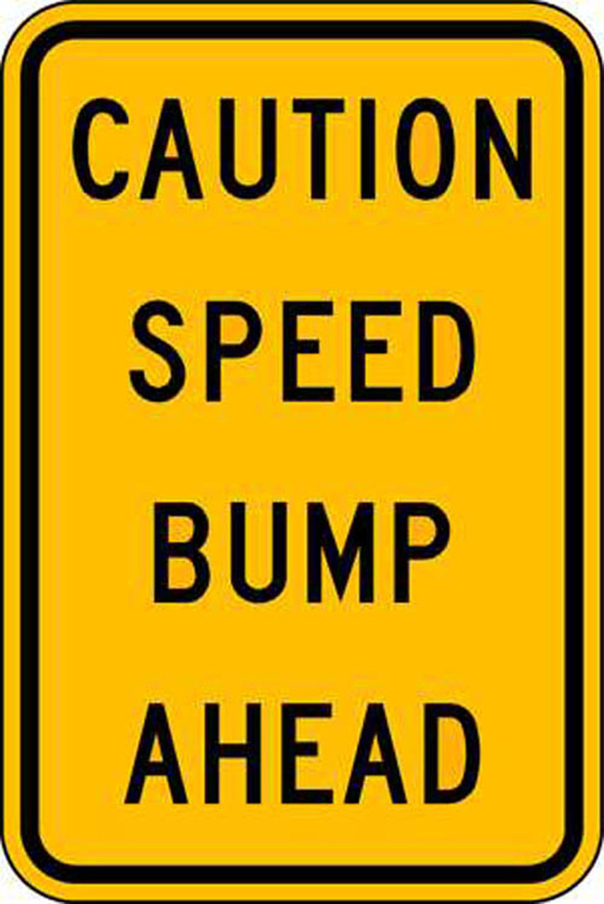 bumpy road ahead sign