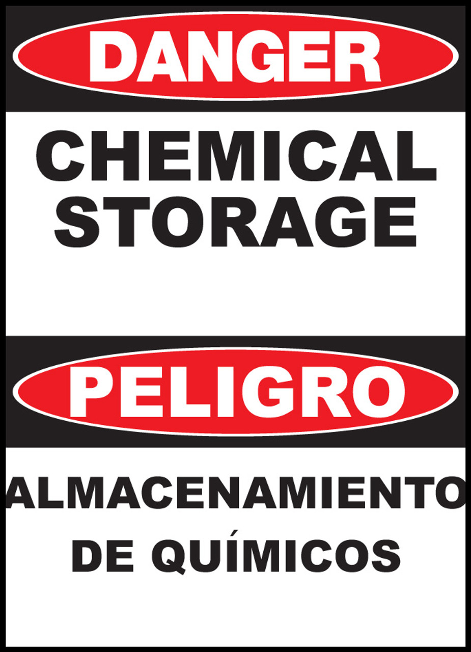 Danger Chemical Storage Sign