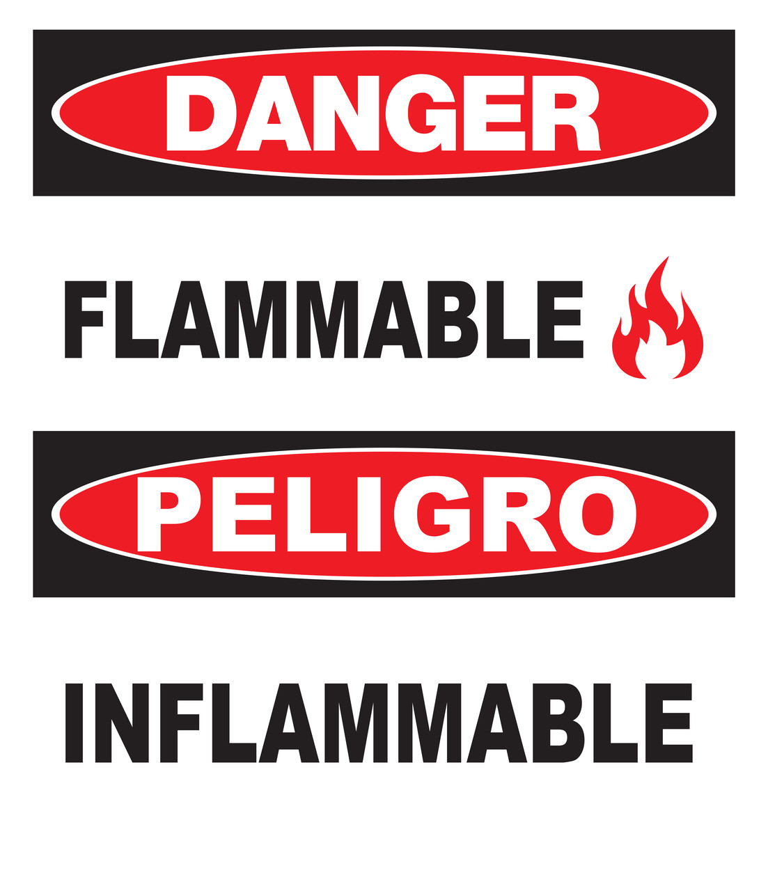 Danger Flammable Sign