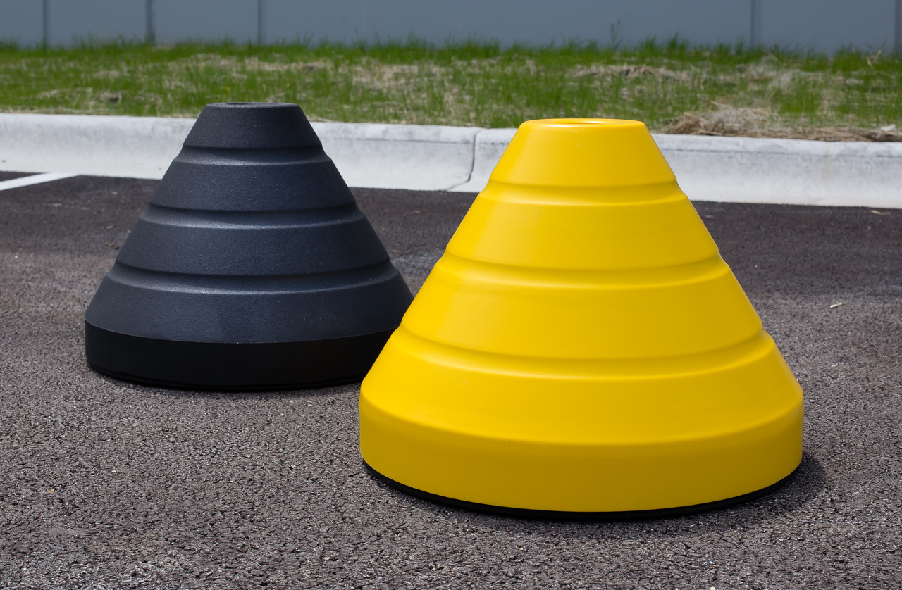 Sign Base Cover for Square or Round Post Holes - ZING Green Safety