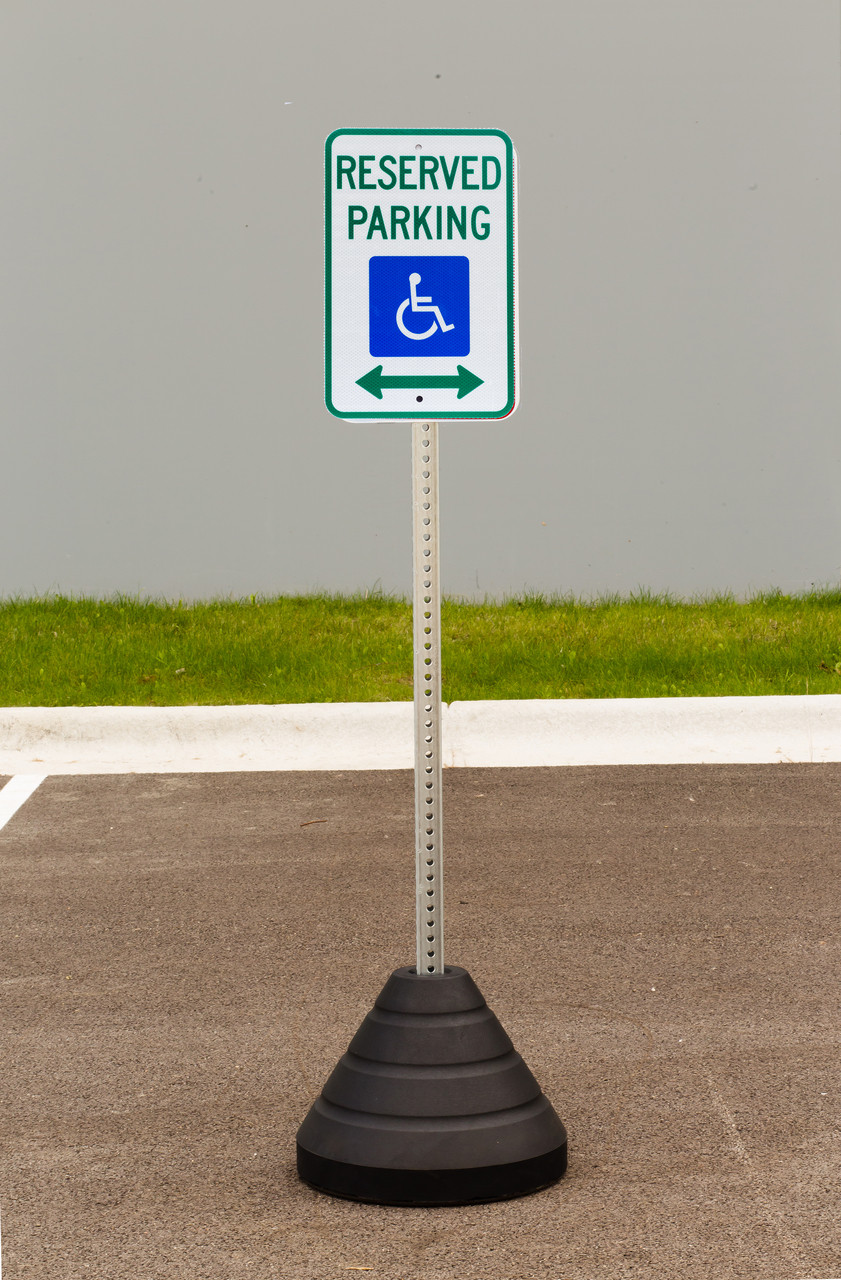 signe様 Handicapped Parking, with Double Arrow Sign Kit | Zing