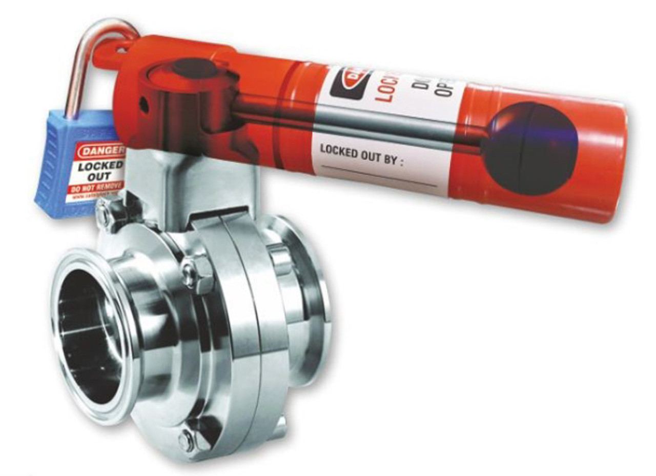 Pull Handle Butterfly Valve Lockout