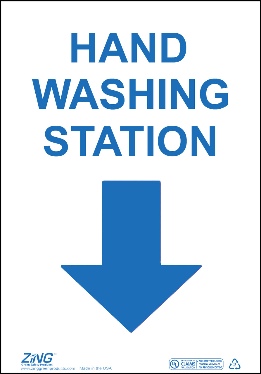 Eco Safety Sign, Hand Washing Station, Available in Different Sizes and Materials