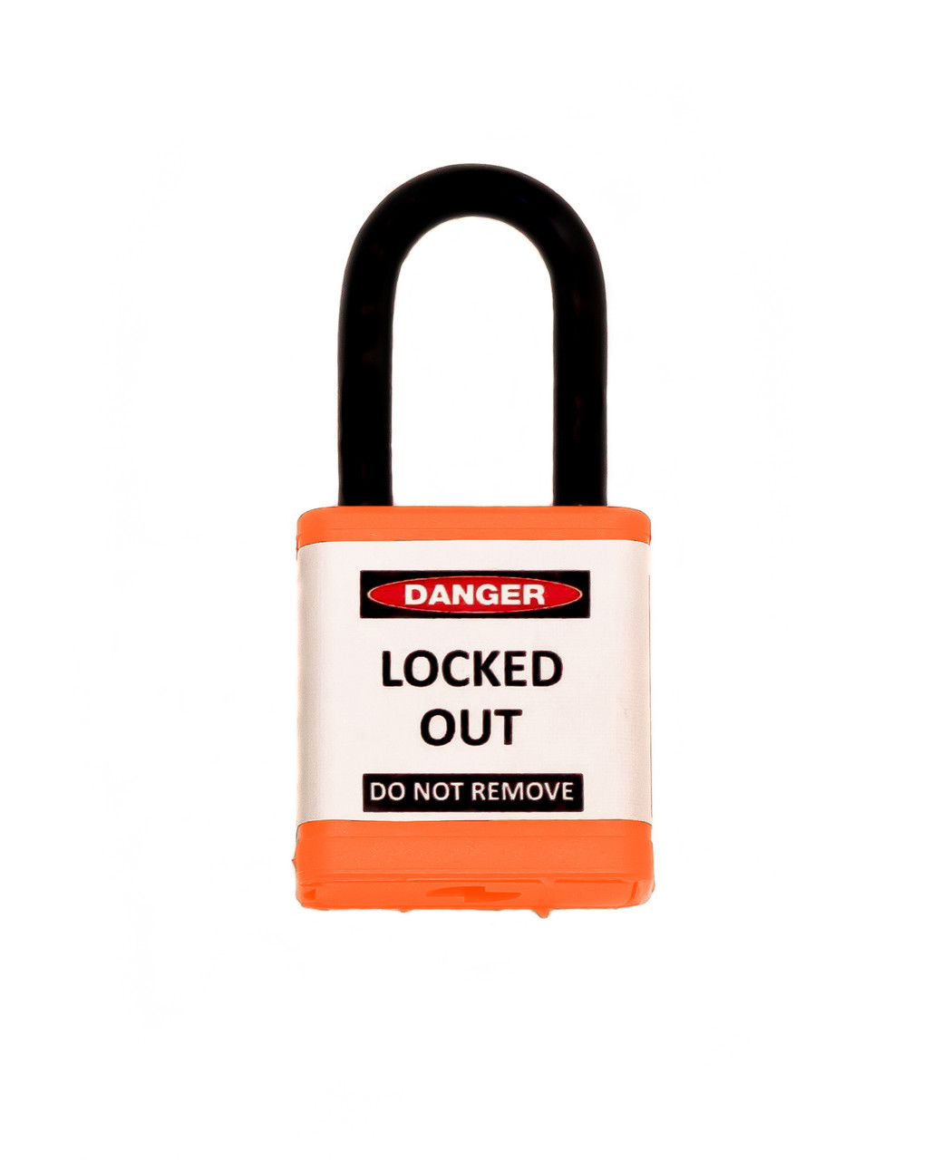 Lockout Padlock, Orange, Keyed Alike, 1.5" shackle