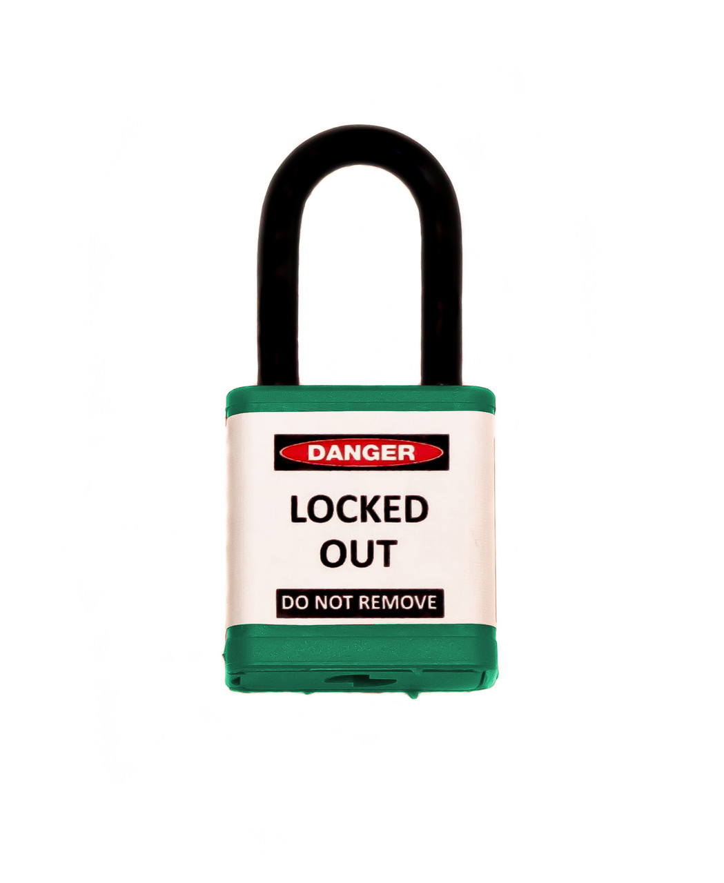 Lockout Padlock, Green, Keyed Different, 1.5" shackle