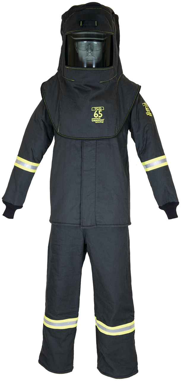 TCG65 Series Arc Flash Hood, Coat, & Bib Suit Set - Small