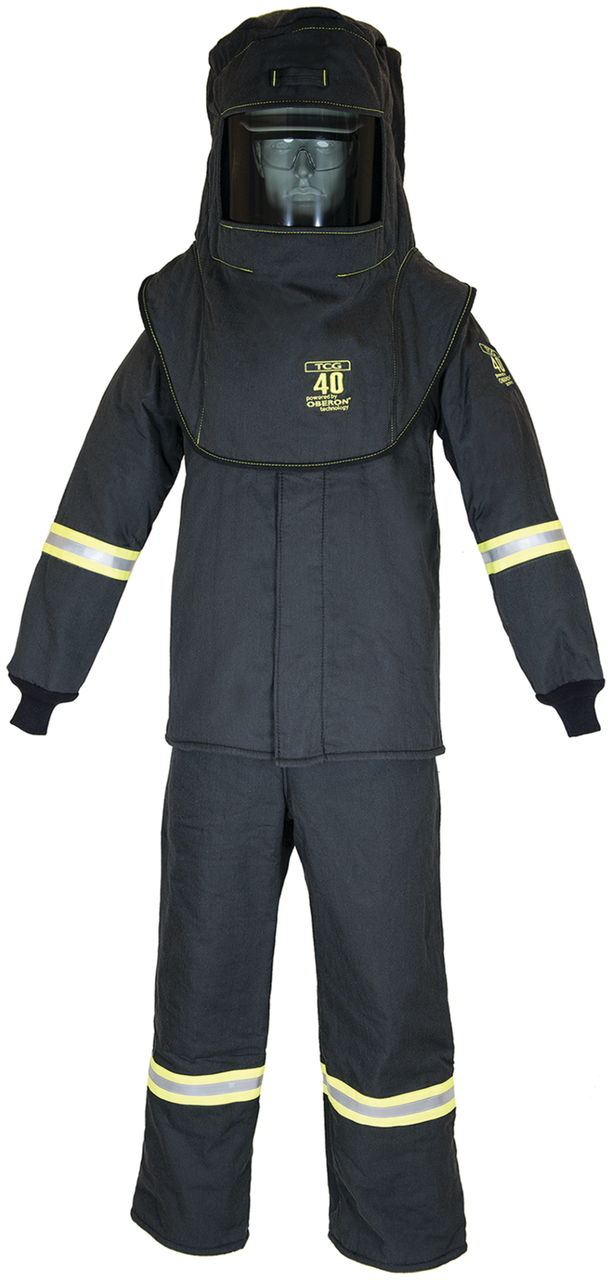 TCG40 Series Arc Flash Hood, Coat, & Bib Suit Set - Medium