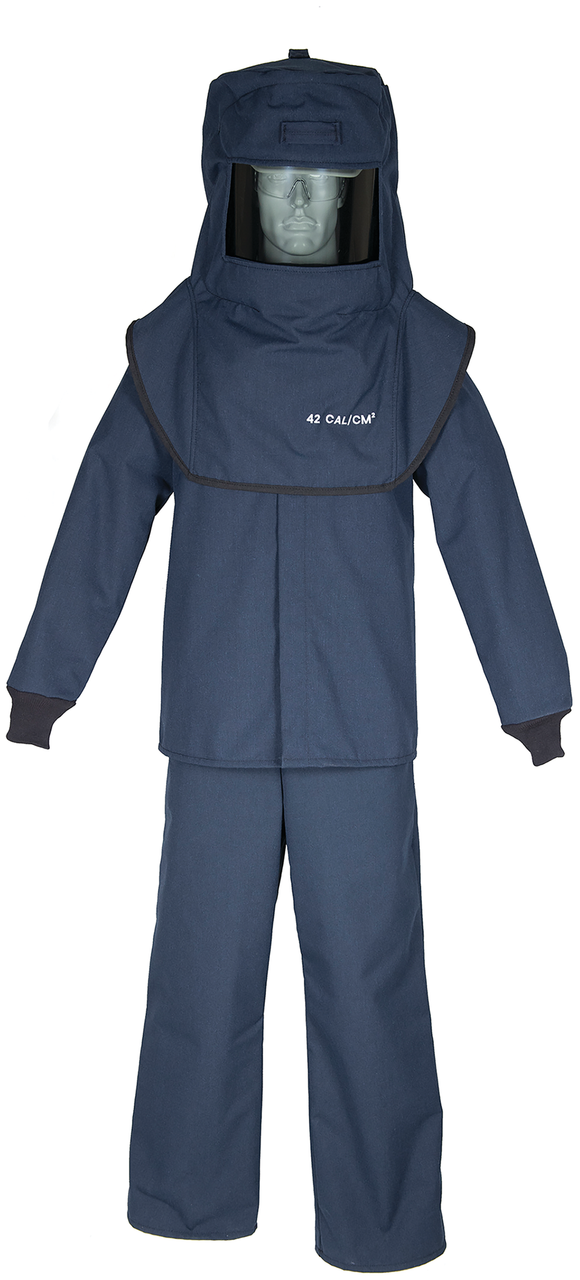 LNS4 Series Arc Flash Hood, Coat, & Bib Suit Set - Medium