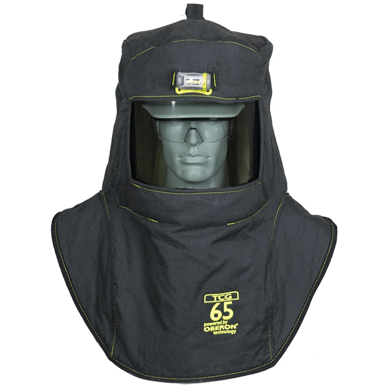 TCG25 Series Ultralight Arc Flash Hood & Hard Cap - Oberon Hard Cap with Hood Ventilation System
