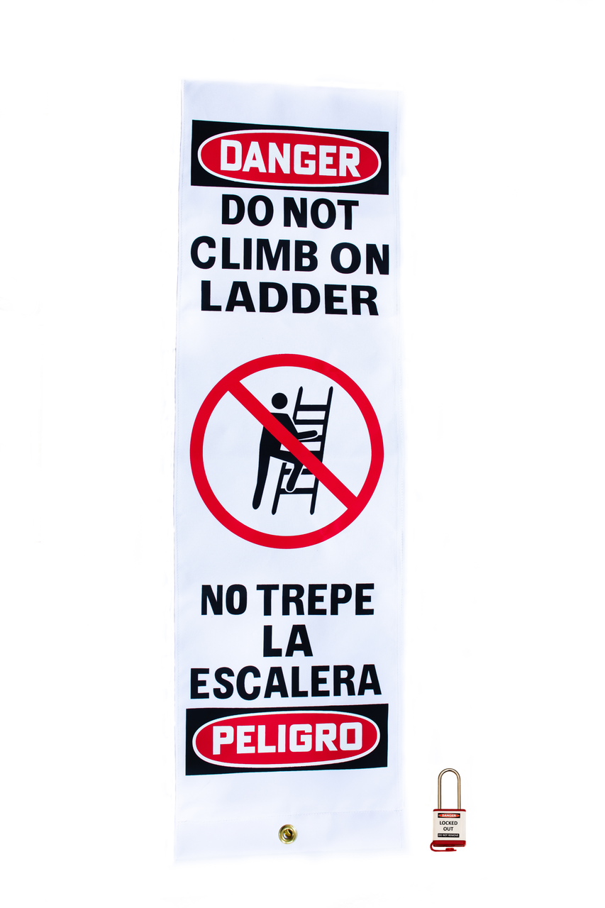 Do Not Climb on Ladder cover Do Not Climb on Ladder cover