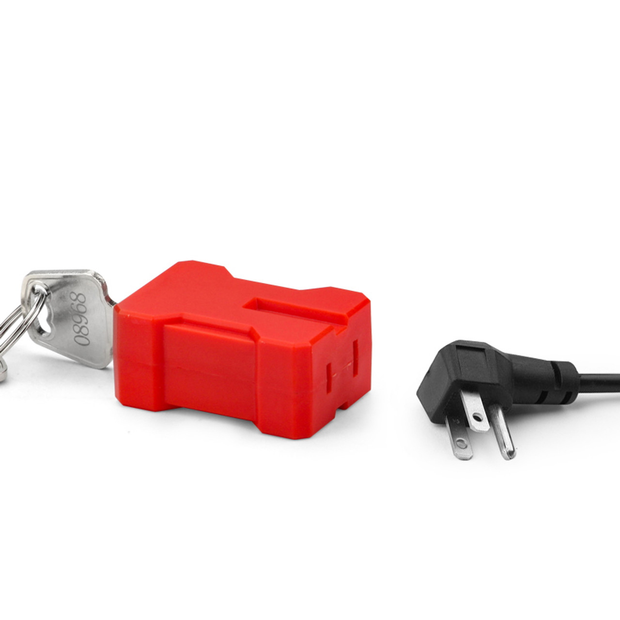 Plug Lockout Device with Keys and Plug