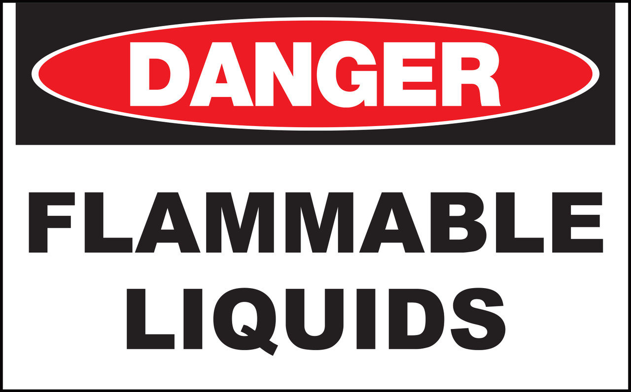 Danger Sign, Flammable Liquids, Aluminum