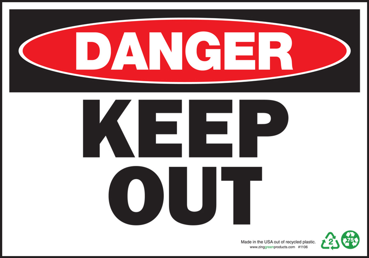 Danger Sign, Lockout/Tagout Before Set Up, Maintenance, Or Repair, Adhesive