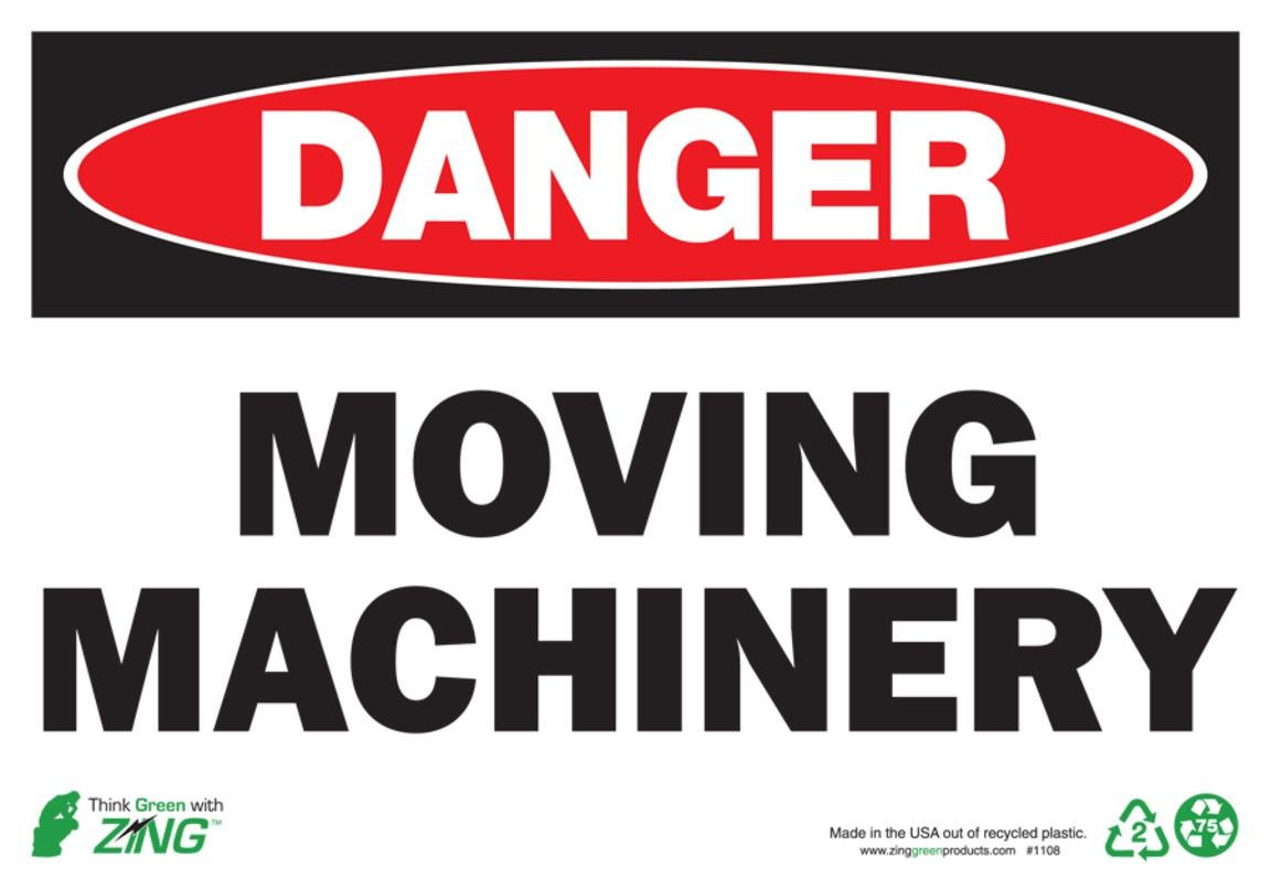 Danger Moving Machinery  sign