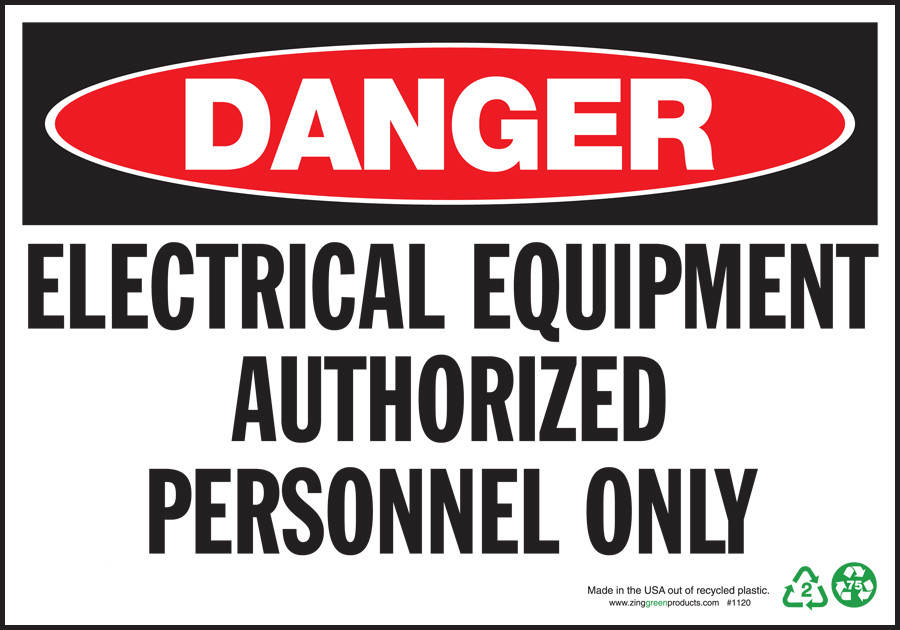 Danger Electrical Equipment Authorized Personnel Only