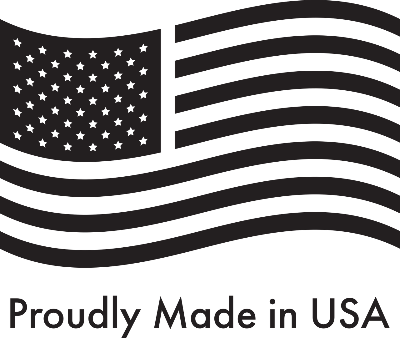 Proudly Made in USA - American Flag