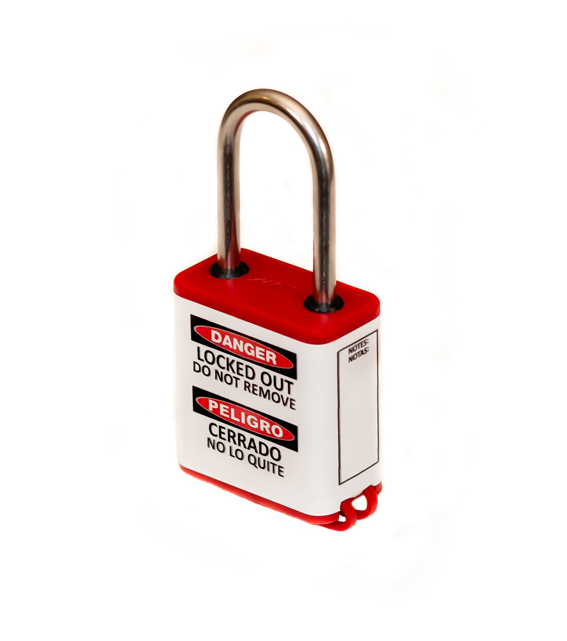 800 Series Extreme Environment Padlock, 1.5" Shackle, Keyed Different, Red