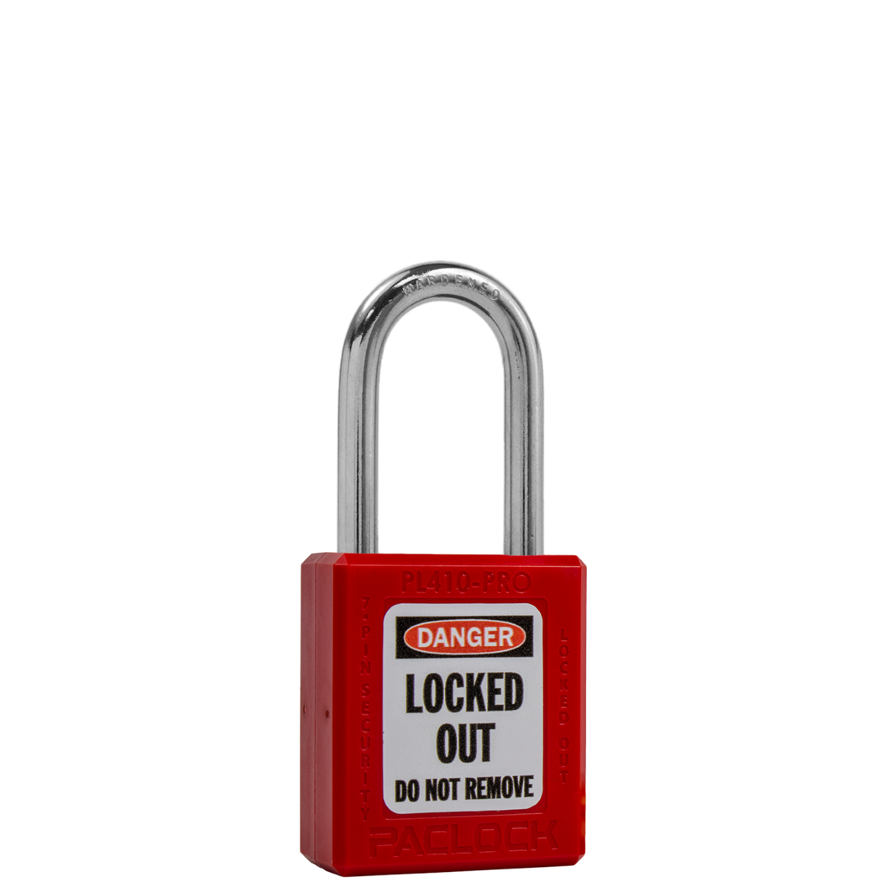 Lockout Padlock, Red, 1.5" shackle