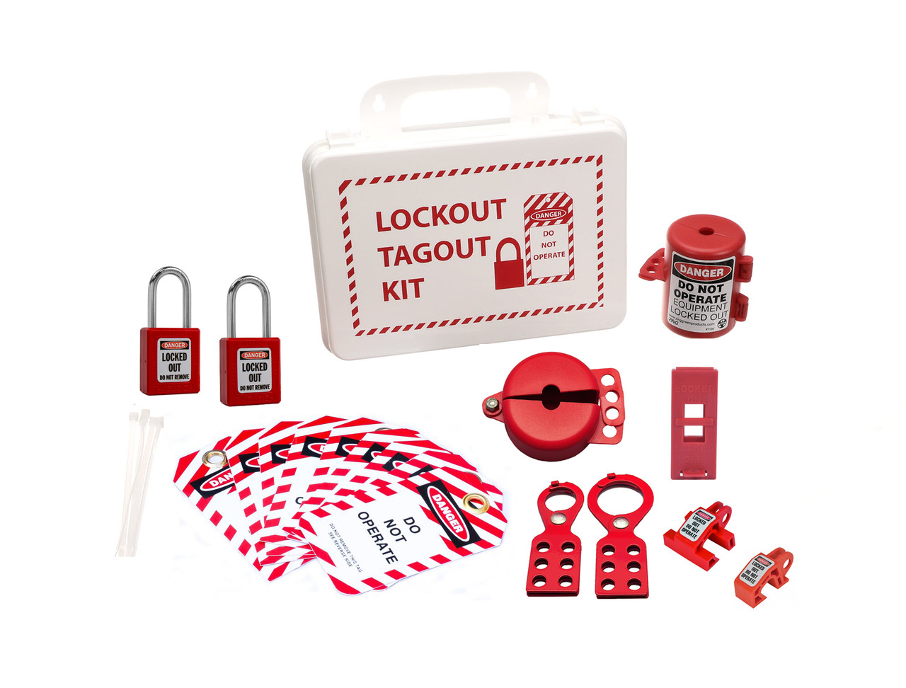USA Lockout Tagout Case Kit, 29 Components