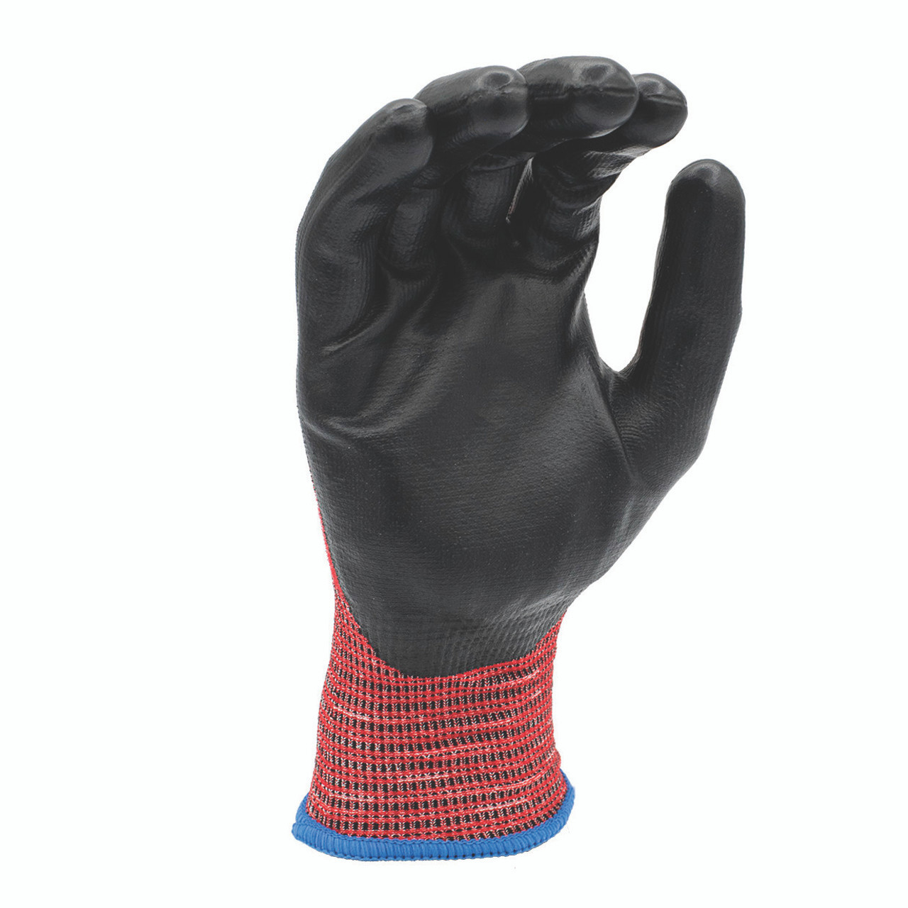 11-103 Z-Force Cut Glove, 18 Gauge ANSI A3 Red Bio-based fiber/HPPE shell, Bio-based PPU palm coated, Touchscreen
