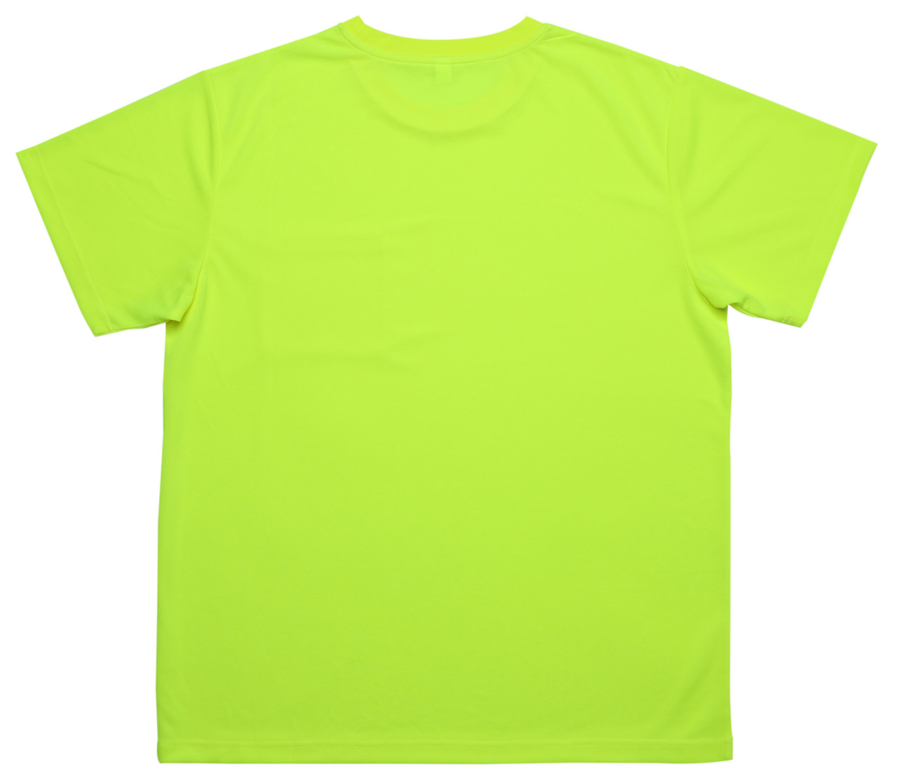 Z-Force lime high visibility recycled pocket t-shirt back view