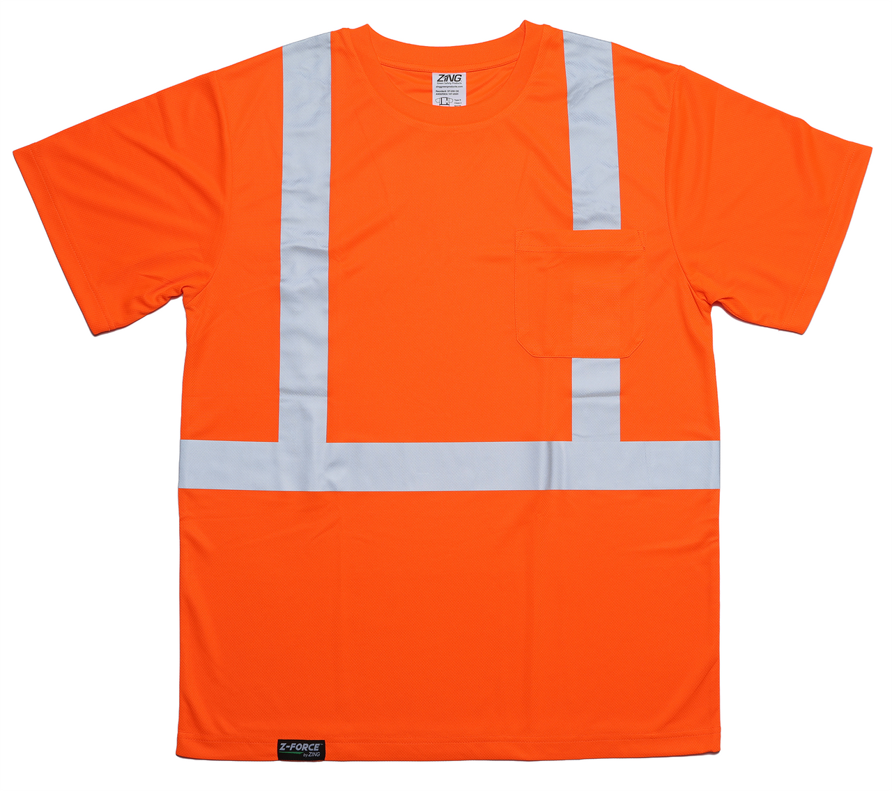 High Visibility Class 2, Type R Short Sleeve T-Shirt - Z-Force ST-200 