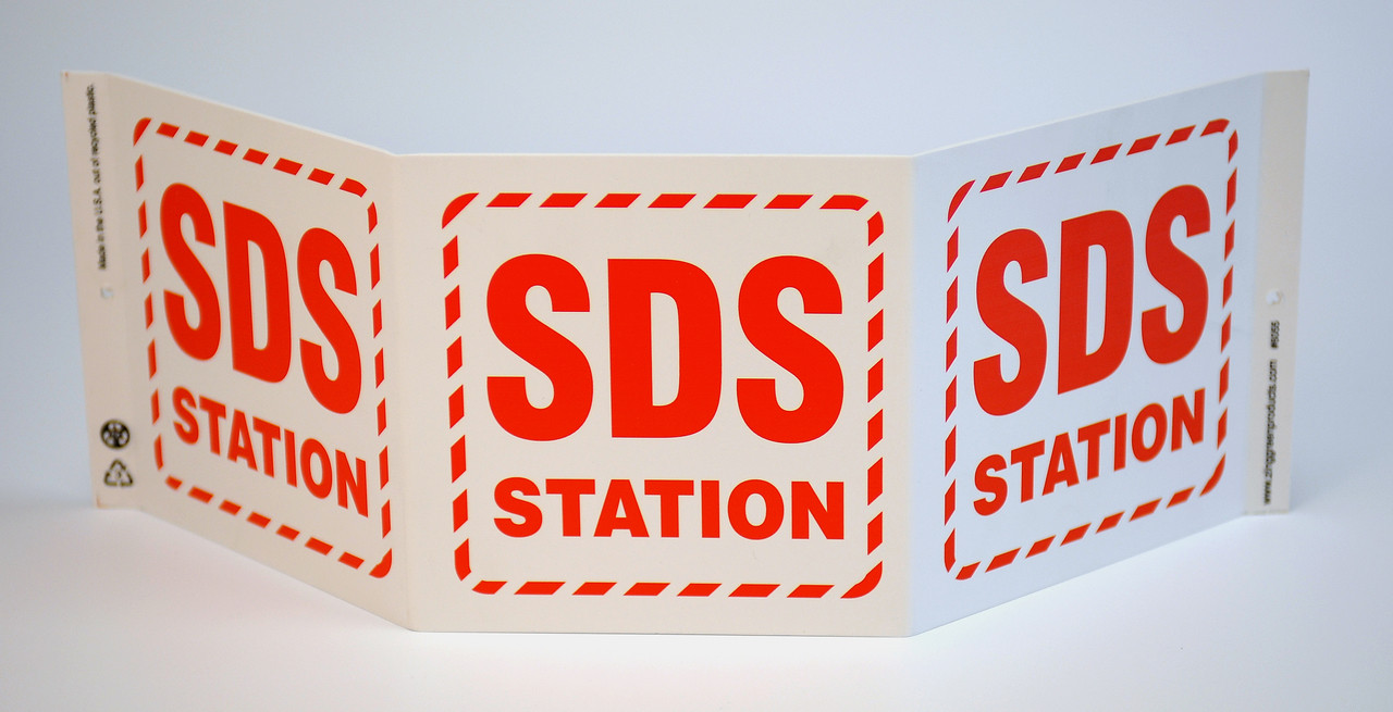 SDS Station Sign, Triview, Projects 5" Zing Green Products