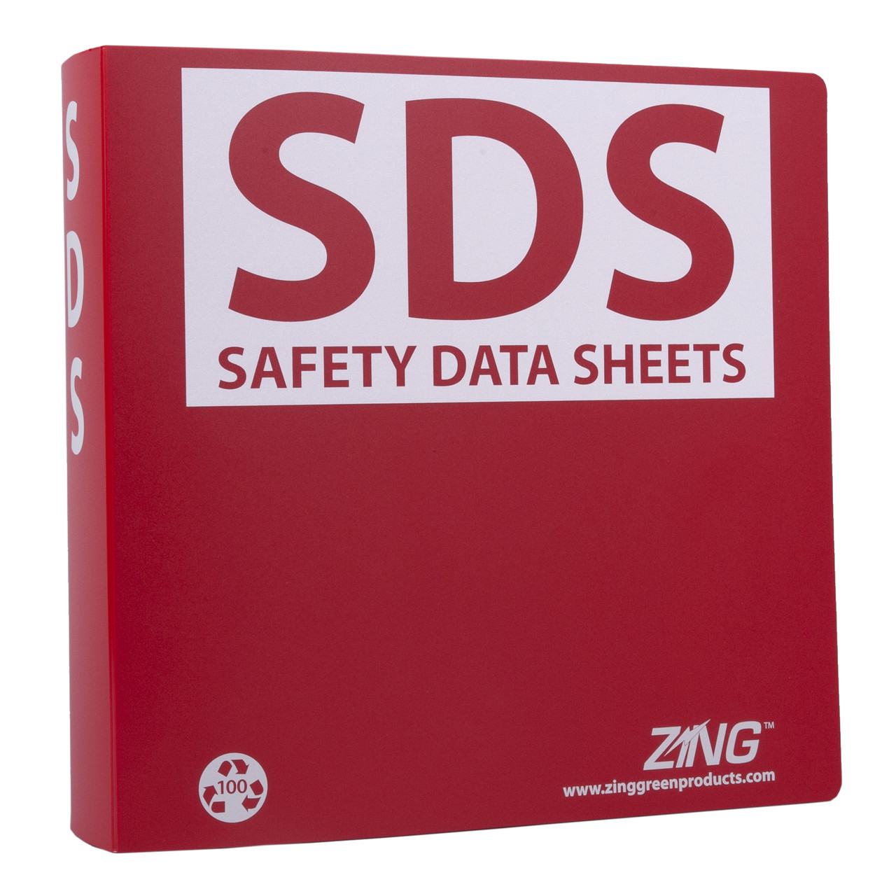 SDS Binder stores 500 sheets GHS/HazCom Zing