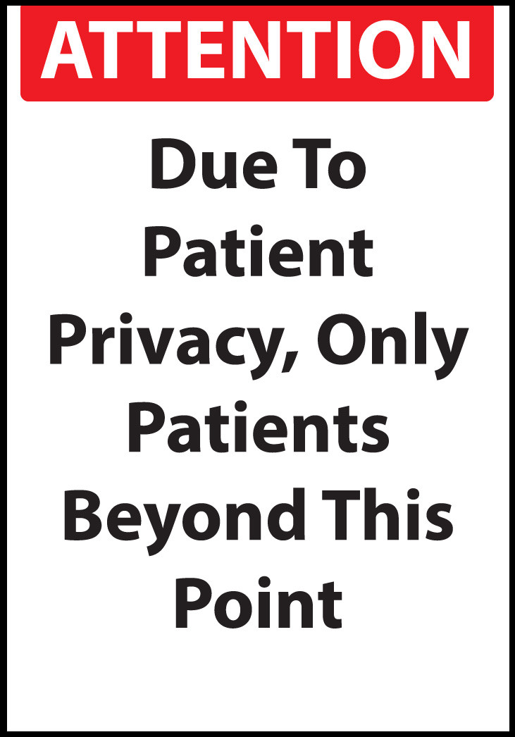 Only Patients Beyond This Point Sign | Zing Green Products