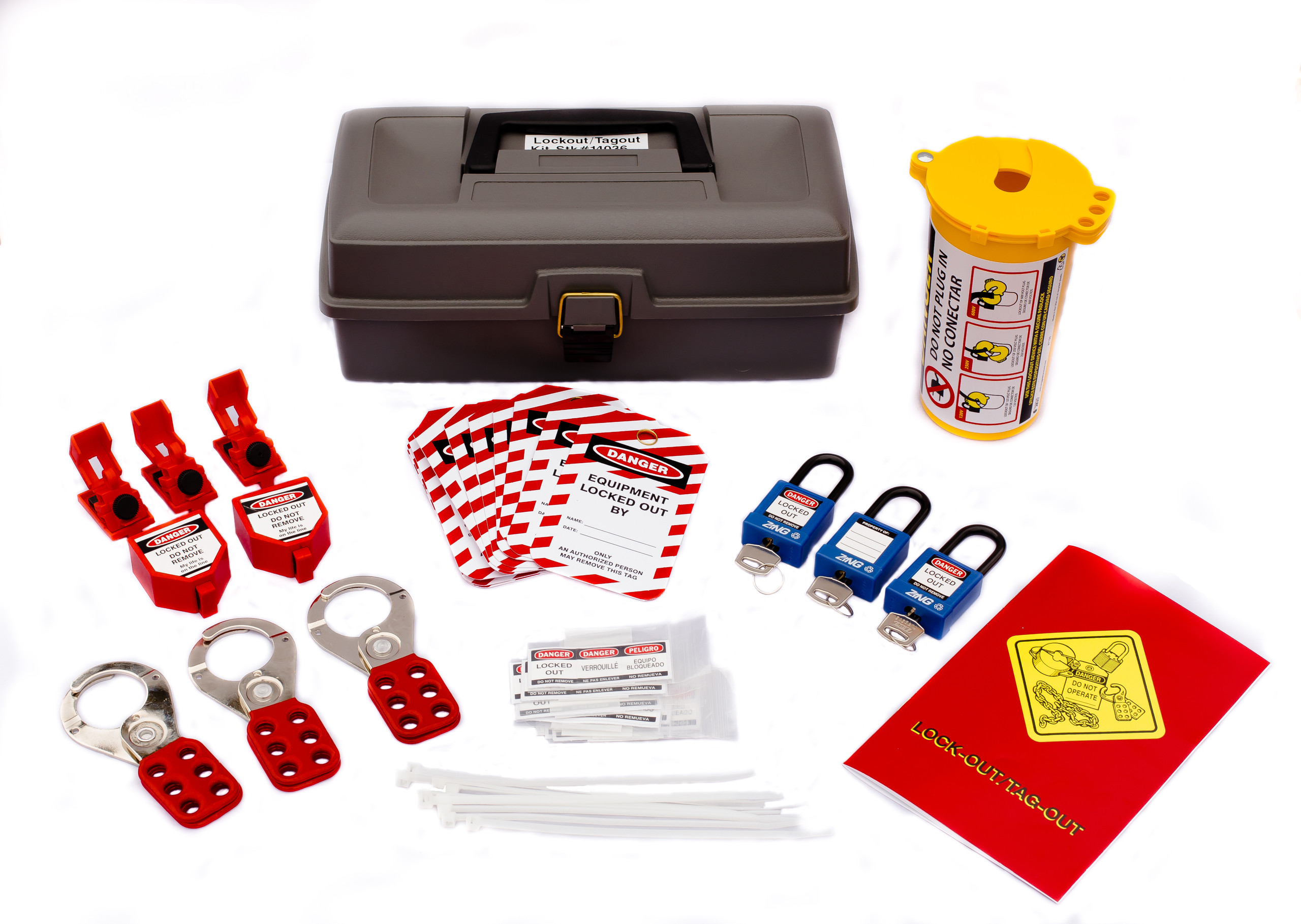 Economy Lockout Tagout Tool Box Kit | Zing