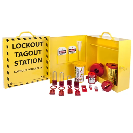 ZING RecycLockout Cabinet, 28 Components, Aluminum Padlocks - 2722