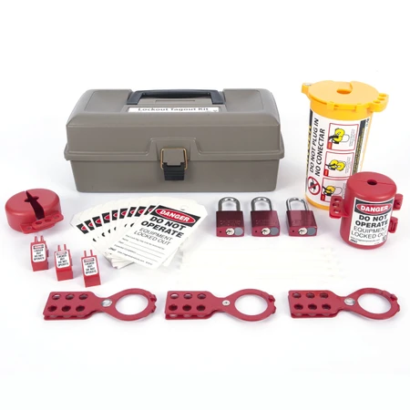 ZING RecycLockout Deluxe Tool Box Kit, 32 Components, Aluminum Padlocks - 2734