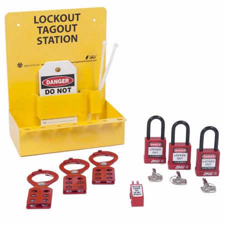 ZING RecycLockout Mini Station, 13 Components - 6063