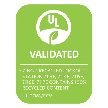 ZING RecycLockout Station, Plug Lockout, Empty - 7117E