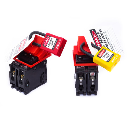 480/600V Circuit Breaker Lockout, Clamp-on - LOTO - ZING Green