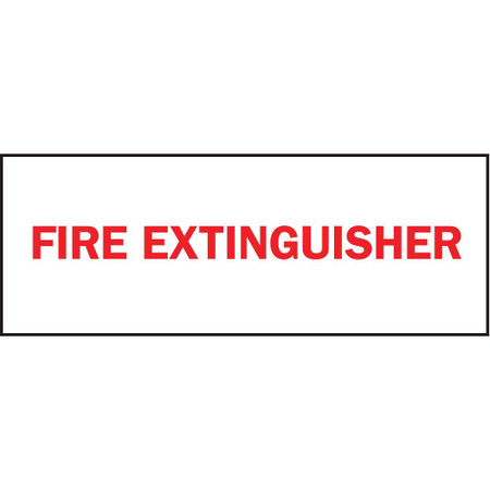 ZING Eco Safety Sign, Fire Extinguisher, 5Hx14W, Recycled Polystyrene Self Adhesive