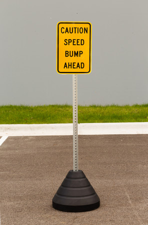 Caution Speed Bump Ahead Sign Kit | Zing - ZING Green Safety Products
