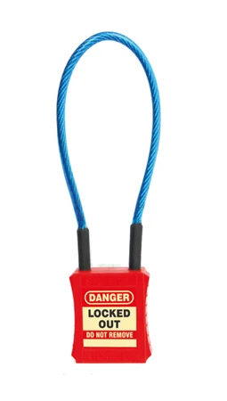 ZING Cable Lockout Safety Padlock, 1' Cable - 7319