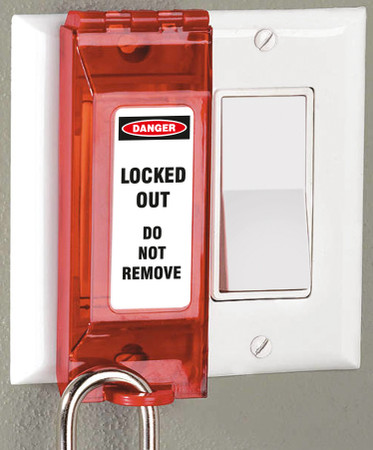 Universal Wall Switch Lockout - 7654 - ZING Green Safety Products