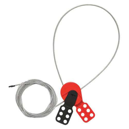 Cable/Hasp Combo Device, 6 ft cable - Lockout Tagout | Zing