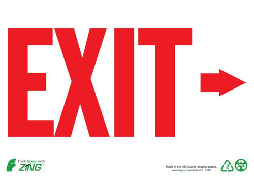 EXIT RIGHT ARROW