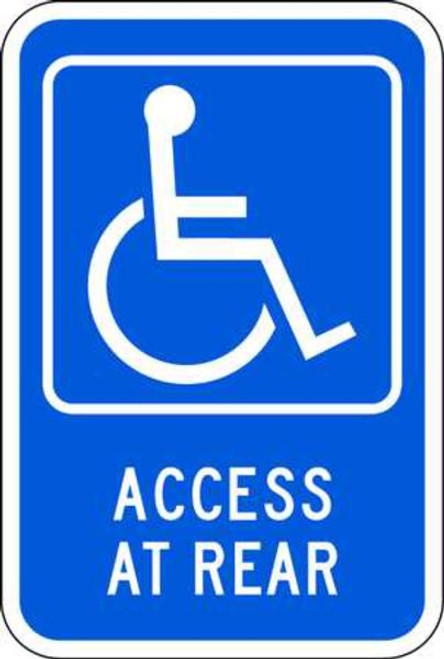 Handicap Symbol Access at Rear