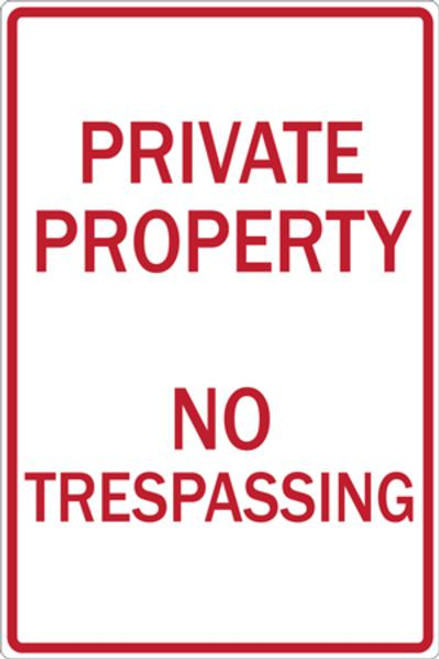 Private Property No Trespassing