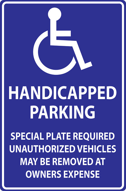 Eco Parking Sign, 18X12, EGP