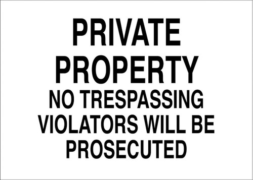 Eco Security Sign, 10X14