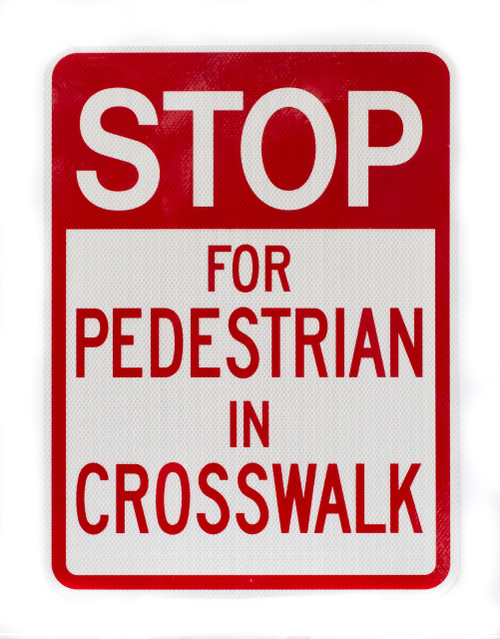 STOP us サイン Stop For Pedestrians Sign - Traffic Signs | Zing