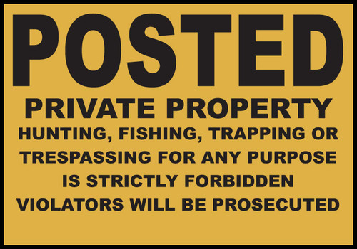 Private Property Sign