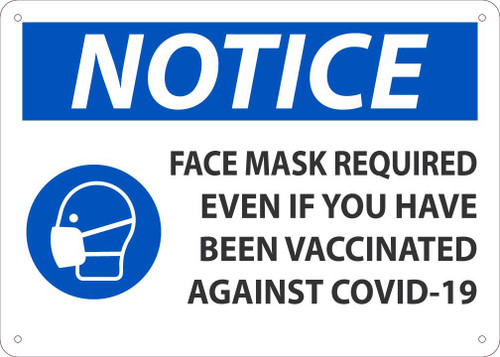 Notice Sign, Face Mask Required