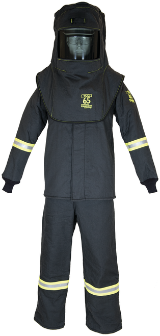 TCG65 Series Arc Flash Hood, Coat, & Bib Suit Set - Small