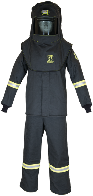 TCG25 Series Arc Flash Hood, Coat, & Bib Suit Set - Medium